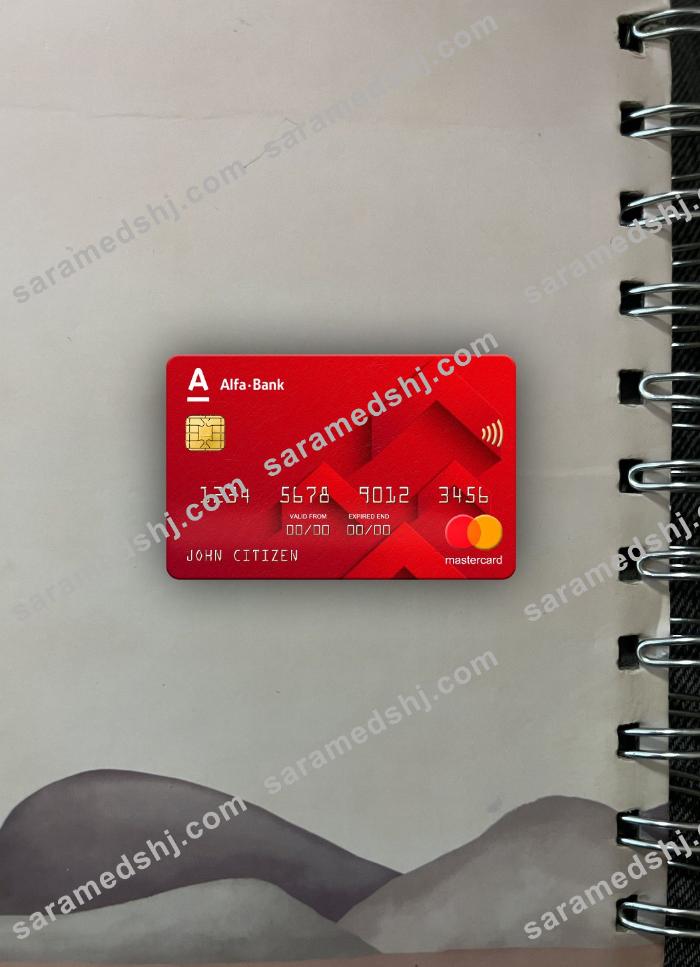 Russia Alfa bank mastercard photolook front